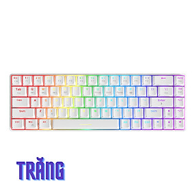 Bàn phím cơ Hotswap ZIFRIEND ZA68 không dây - LED RGB - Hotswap 5 pin - trục cơ tuyến tính - Hàng chính hãng