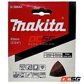 Giấy chà nhám tam giác 93mm cho máy cắt rung Makita (Chọn độ hạt) | DCSG