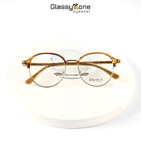 Gọng kính cận, Mắt kính giả cận kim loại Form tròn Nam Nữ Kimball - GlassyZone