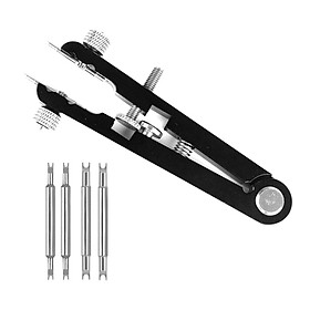 Watch Bracelet Spring Bar Plier Tweezer Remover Replace Adjuster Tool Black