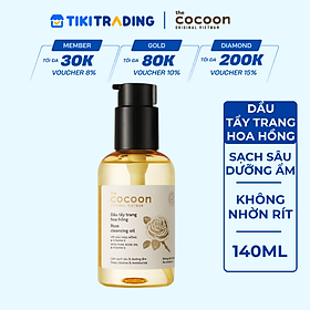 Dầu tẩy trang hoa hồng Cocoon 140ml