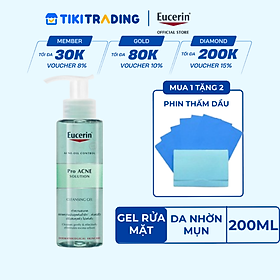 Gel rửa mặt giảm mụn Eucerin Pro Acne Cleansing Gel 200ml