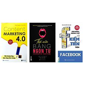 [Download Sách] Combo 3 cuốn sách:Content Marketing 4.0: Nội dung hay, bán bay kho hàng-Thôi miên bằng ngôn từ-Bán hàng,quảng cáo và kiếm tiền trên Facebooktv