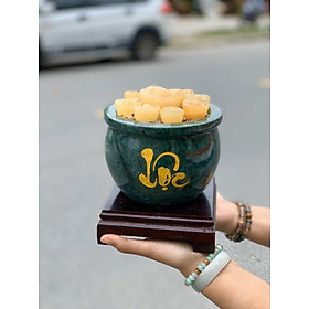 Mua Bát Tụ Tài - Bát Tụ Bảo - Hút Tài - Hút Lộc đá ngọc serpentine gia tăng tài lộc - Đường kính 15 cm