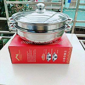 Mua Nồi hấp 2 tầng inox đẹp ️FREESHIP️ Nồi hấp đa năng tiện lợi