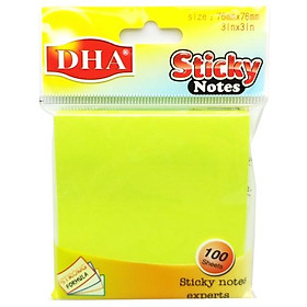 Giấy Note 76 x 76 mm - DHA DH-9703 - Màu Xanh Lá (100 Tờ)