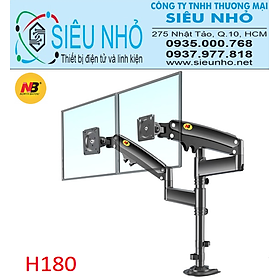 Mua Giá Treo 2 Màn Hình NB-H180 22-32 Inch New 2021 Gắn Bàn Xoay 360 Độ Hàng Chính Hãng