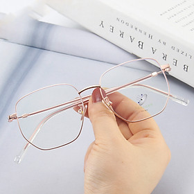 Gọng kính kim loại nam nữ mắt oval thanh mảnh nhẹ nhàng màu sắc thời trang