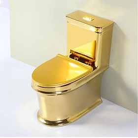 Mua Bồn cầu 1 khối mạ vàng sang trọng G154