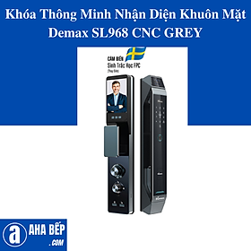 Mua Khóa Thông Minh Nhận Diện Khuôn Mặt Demax SL968 CNC GREY. Hàng Chính Hãng