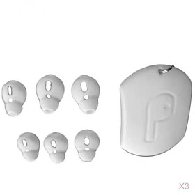 9 Pairs Silicone Earbuds Cover Tips Replacement Ear Buds for  White