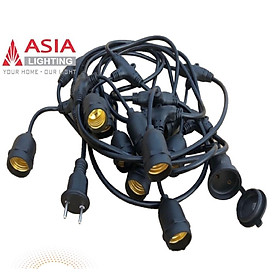 Dây thả đèn đui trang trí_Asia Lighting_Hàng chính hãng - 5m 10 đui