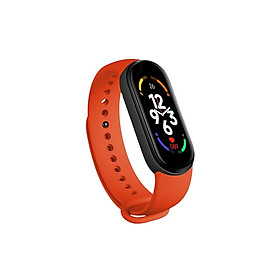 Đồng hồ thông minh M7 Vòng đeo tay thông minh Smartwatch Đo nhịp tim Theo dõi sức khỏe Huyết áp Vòng đeo tay thể thao cho Mi Band 7 Nam Nữ Màu sắc: Đỏ