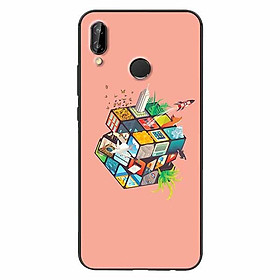 Ốp lưng in cho Huawei Nova 3E Rubik Cube