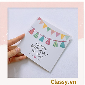 Thiệp chúc mừng, thiệp sinh nhật, thiệp mời Classy thiết kế đẹp, dễ thương PK1538