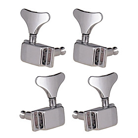 4x Metal 2L2R Semi Closed Tuners Tuning Pegs for Electric Guitar Bass Parts