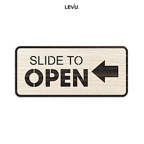 Mua Bảng gỗ slide to open LEVU TP08 mũi tên chỉ hướng kéo mở cửa ra vào phòng