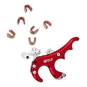 4 Fingers Archery Compound Bow Release Aid Plus 6Pcs Bow Nocks