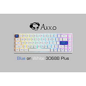 Bàn phím AKKO 3068B Plus Blue On White - Hàng chính hãng