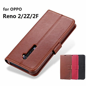 Bao da điện thoại PU tích hợp ví đựng thẻ dành cho OPPO Reno 2 Reno 2Z / 2F Reno 2F - Reno 2