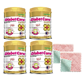 Combo 4 hộp Sữa Bột Diabet Care Gold 900g dinh dưỡng cho người tiểu đường