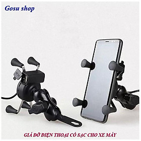 Mua Giá đỡ điện thoại xe máy có sạc chống nước