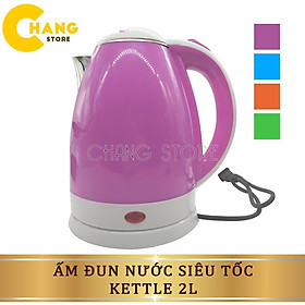 Mua Ấm Đun Nước Siêu Tốc Kettle 2L Cao Cấp, An Toàn 2 Lớp Cách Nhiệt