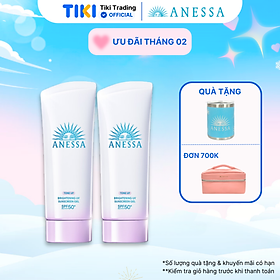 Bộ đôi Kem chống nắng dạng gel dưỡng sáng nâng tông & hiệu chỉnh sắc da (Anessa Brightening Gel 90g x2)
