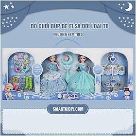 Búp bê công chúa elsa (2 công chúa + gậy thần)