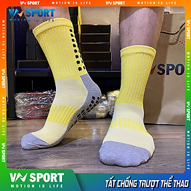 Tất Chống Trượt Thể Thao VNSPORT - TCT01, Vớ Thể Thao Có Silicone Chống Trượt Giày Khi Chạy Nhảy Vận Động Ở Cường Độ Cao