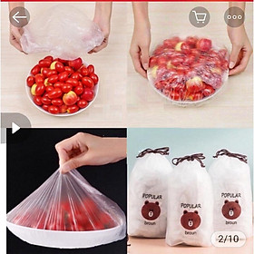 Mua Túi 100 màng bọc thực phẩm  Có Chun Co Dãn Tái Sử Dụng Kèm Túi Gấu