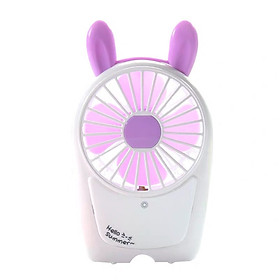 Mua Quạt sạc mini cầm tay có đèn Led V10 tặng kèm 1 gương mini (màu ngẫu nhiên)