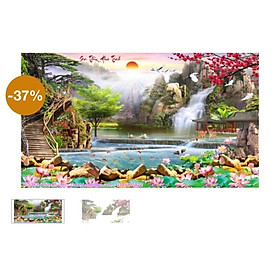 Mua Tranh đính đá Sơn Thuỷ Hữu Tình VS373 (150x88)  chưa đính