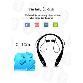 Mua Tai nghe Pin cực khủng Nghe nhạc Âm BASS cực hay  bluetooth  mới nhất  Thiết kế tai nghe quàng cổ thể thao HQ_BS-900S