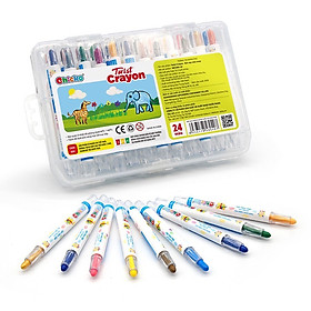 Bút sáp màu xoay Twist Crayon 24 màu hộp
