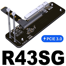 ADT R43SG 4.0 M.2 NVMe Sang PCIe 3.0 / 4.0 X16 GPU PCI-E 16x Sang M.2 M Key Bộ Chuyển Đổi Cáp Nối Dài eGPU Cho NUC/ITX/STX/Máy Tính Xách Tay Chiều dài cáp: 25cm