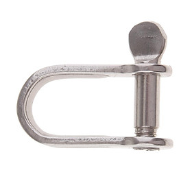 304   Stainless   Steel   Captive   Pin   D - shackle   Boat / Marine / Shade / Sailing ,  4mm