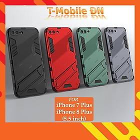 Ốp lưng cho iPhone 7 Plus 8 Plus, Ốp chống sốc Iron Man PUNK cao cấp kèm giá đỡ cho iPhone 7 Plus 8 Plus - iP 8 Plus (MH 5.5