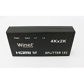 Bộ chia HDMI 1 ra 2 HDCP, 4Kx2K WINET Hàng Chính Hãng