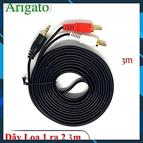 Mua Dây Loa 1 Ra 2  Dây loa 1 đầu 3.5mm ra 2 AV  Dài 1.5M 3M 5M