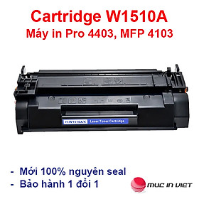 Mua Hộp mực W1510A (không chip) (hàng nhập khẩu) dùng cho máy in HP LaserJet Pro 4003dn   4003dw  4003n   MFP 4103dw  4103fdn  4103fdw - Cartridge W1510A mới 100% Fullbox
