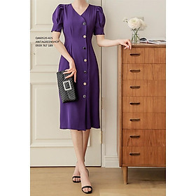 Q460520 ĐẦM LỤA MÀU TÍM