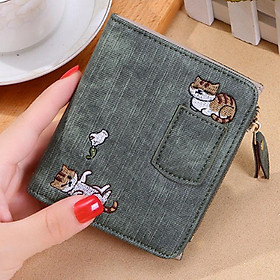 ví nữ cầm tay vuông mini Hình méo Túi dễ thương SKS45