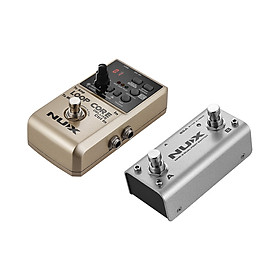 Bàn Đạp Guitar 24-Bit NUX LOOP CORE DELUXE Với Bàn Đạp Chân Kép Ghi Âm 8 Giờ Tích Hợp 40 Nhịp Trống