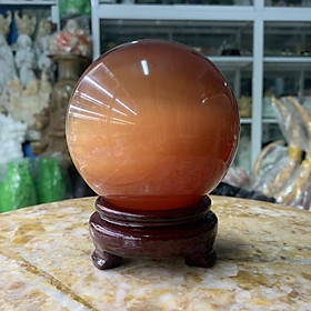 Mua Bi Cầu  Quả Cầu Phong Thuỷ Đá Mắt Mèo - đường kính 10cm