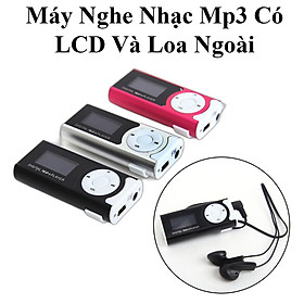 Máy Nghe Nhạc Mp3 Mini Lcd Kẹp Túi Kèm Tai Nghe Nhỏ Gọn Tiện Dụng