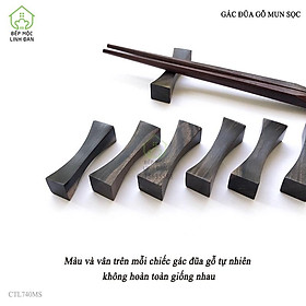 Mua Gác đũa gỗ Mun sọc tự nhiên không hóa chất  kiểu dáng siêu xinh  CTL740MS