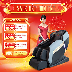 Ghế massage 4D thế hệ mới Queen Crown QE66 - Điều khiển giọng nói