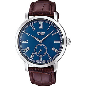 Đồng hồ Nam Casio dây Da kính Cứng MTP-E150L-2BVDF