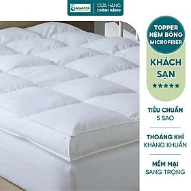 Mua Topper Nệm 6 cm hoặc 10cm Cao Cấp SAGATEX  Bông Microfiber Mềm Mịn Sang Trọng Giúp Giấc Ngủ Ngon Hơn - 2m2 x 2m  2m2 x 2m